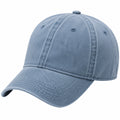Casquette de baseball taille unique en sergé de coton bleu ciel à visière courbée